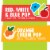 Go GURT Red White and Blue and Orange Cream Pop Kids Fat Free Yogurt Tubes Perspective: back