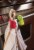 Hutzler Clip-It Towel Holder - Green/Red Perspective: back