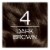 L'Oreal Paris Excellence Creme 4 Dark Brown Permanent Triple Care Hair Color Perspective: back