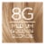 L'Oreal Paris Excellence Creme 8G Medium Golden Blonde Permanent Triple Care Hair Color Perspective: back