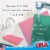 LOLA Cellulose Swedish Sponge Cloths, Reusable Kitchen Cleaning Cloth - 2 Pack Perspective: back