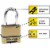 Master Lock M175XDLF Heavy Duty Outdoor Combination Lock, 1-1/2 in. Shackle, Brass Finish Perspective: back