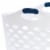 Rubbermaid 1.5 Capacity Flex N Carry Portable Flexible Laundry Basket, White Perspective: back