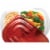 Rubbermaid® TakeAlongs® Divided Rectangle Food Storage Containers - Clear/Red Perspective: back