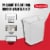 Rubbermaid Wastebasket - White Perspective: back