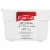 Rubbermaid 3 In. x 12 In. x 2 In. White Drawer Organizer Tray FG2912RDWHT Perspective: back