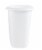 Rubbermaid 6 Quart Bedroom, Bathroom, and Office Wastebasket Trash Can, White Perspective: back