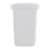 Rubbermaid 13.25 Gallon Rectangular Spring-Top Lid Wastebasket Trash Can, White Perspective: back