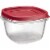 Rubbermaid® Easy-Find Lids Two-Cup Food Storage Container- Red/Clear Perspective: back
