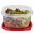 Rubbermaid® Easy Find Lids Clear Square Food Storage Container Perspective: back