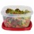 Rubbermaid® EasyFindLid™ Food Storage Container - Red/Clear Perspective: back
