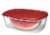 Rubbermaid® Easy Find Lids® Storage Container - Red / Clear Perspective: back