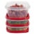 Rubbermaid® EasyFindLids™ Food Storage Containers - Racer Red/Clear Perspective: back