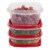 Rubbermaid® EasyFindLids™ Food Storage Containers - Racer Red/Clear Perspective: back