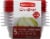 Rubbermaid® Take Alongs 5 Pack Square Containers & Lids Perspective: back
