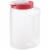 Rubbermaid® Mixermate™ Pitcher - Clear / Red Perspective: back