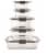 Rubbermaid® Brilliance Glass Storage Container Set Perspective: back