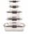 Rubbermaid® Brilliance Glass Storage Container Set Perspective: back