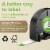 DYMO® Paper Labels for LetraTag label makers, Black Print on White, 1/2" x 13', 2 Rolls Perspective: back