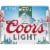 Coors Light American-style Light Lager Beer Perspective: back