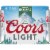Coors Light American-style Light Lager Beer Perspective: back