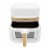 Westbend Timeless 7-quart Air Fryer - White/Gold Perspective: back