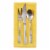 Design Imports CAMZ12283 DII Solid Mello Napkin, Yellow - Set of 6 Perspective: back