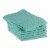 Design Imports CAMZ12447 Aqua Recycled Cotton Waffle Dishtowel Set - Set of 6 Perspective: back