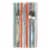 Design Imports CAMZ12721 20 x 20 in. Little Napkin, Picante Stripe - 6 Piece Perspective: back