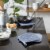 Stonewash Blue Terry Potholder (Set 3) Perspective: back
