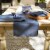 DII French Blue Tonal Lattice Print Outdoor  Placemat (Set of 6) Perspective: back