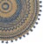 DII French Blue Aztec Print On Natural Round Jute Placemat (Set of 6) Perspective: back