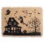 DII Haunted House Burlap Placemat (Set of 4) Perspective: back