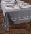 DII Gray French Chambray Tablecloth Perspective: back