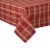 DII Autumn Spice Plaid Tablecloth Perspective: back