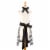 Design Imports Z02374 Black & White Gingham Apron Perspective: back
