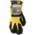 CAT® Men's XL Nitrile Coated Nylon Knit Glove - Black / Yellow Perspective: back