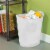 Sterilite White Oval Trash Can Perspective: back