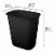 Sterilite 9 Gallon Rectagular Wastebasket Perspective: back
