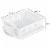 Sterilite Plastic Sink Drying Rack Set - White Perspective: back