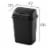 Sterilite Plastic SwingTop Trash Can - Black Perspective: back