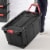Sterilite Wheeled Industrial Tote - Black Perspective: back