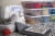 Sterilite Storage Box with Lid - Clear / White Perspective: back