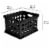 Sterilite File Crate - Black Perspective: back
