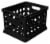 Sterilite Mini Storage Crate - Black Perspective: back