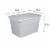 Sterilite Plastic Storage Tote - Cement Perspective: back