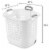 Sterilite Wheeled Laundry Basket - White Perspective: back