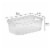 Sterilite Small Plastic Storage Bin with Carry Through Handles - Clear Perspective: back