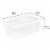 Sterilite 6-Quart Storage Box Perspective: back