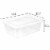 Sterilite 12 Quart Plastic Storage Box - White Perspective: back